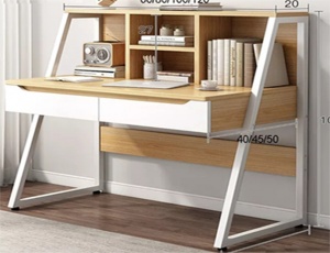 Mẫu bàn học gỗ MDF kèm kệ sách - VHL11